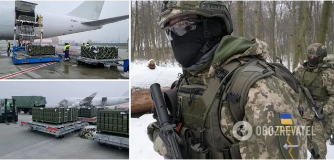 В Україну прибув третій літак із партією летального озброєння від США. Фото