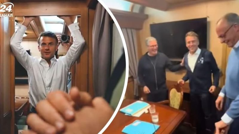 Потягом до Києва: в Укрзалізниці показали, як Макрон, Стармер і Мерц добиралися до столиці