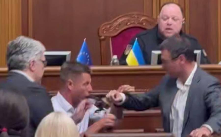 Гончаренко та Гетманцев побилися у Раді під час голосування за правки в законі (відео)