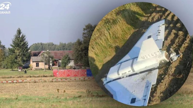 ЗМІ показали фото знайденого в Польщі російського дрона