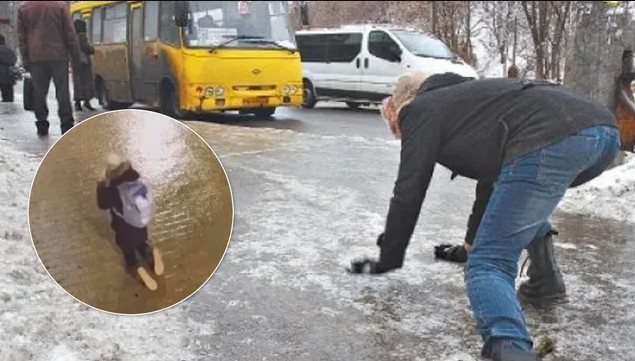 У мережі показали кадри з покритого льодом Києва. Відео