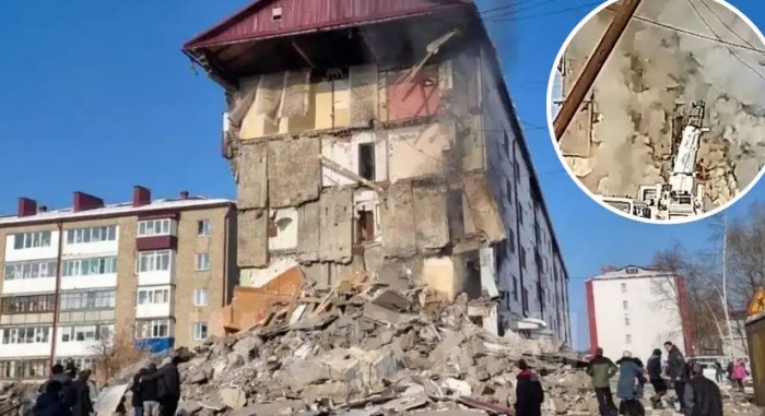 На Сахаліні вибухнула багатоповерхівка: зруйнований цілий під’їзд