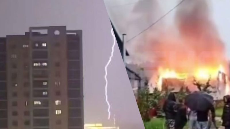Блекаут, злива та згорілі будинки у Москві: потужна негода накрила регіон
